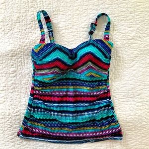 Profile by Gottex 34e underwire tankini top